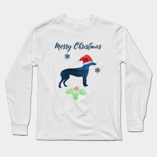 Christmas Scottish Deerhound Long Sleeve T-Shirt